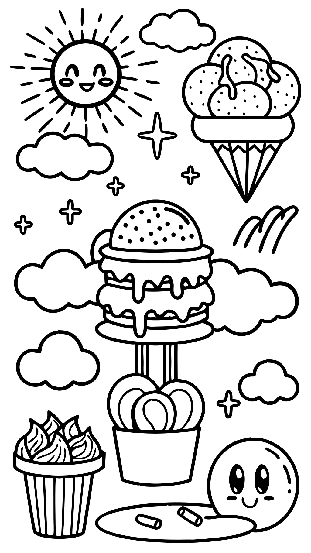 cloudy with achance of meatballs coloring pages